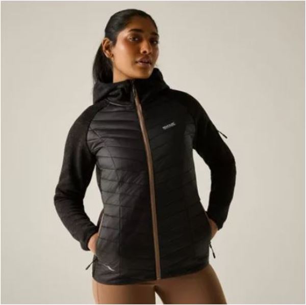 Picture of WOMENS NEWHILL HYBRID HOOD BLACK